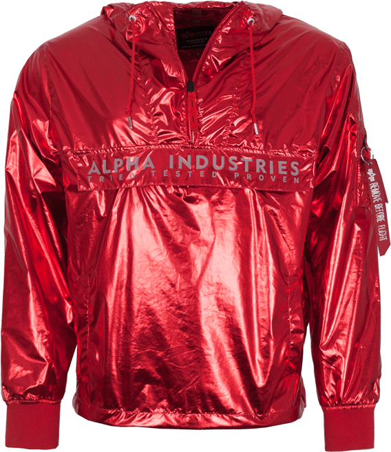 Alpha Industries Bunda Glossy Anorak speed red L