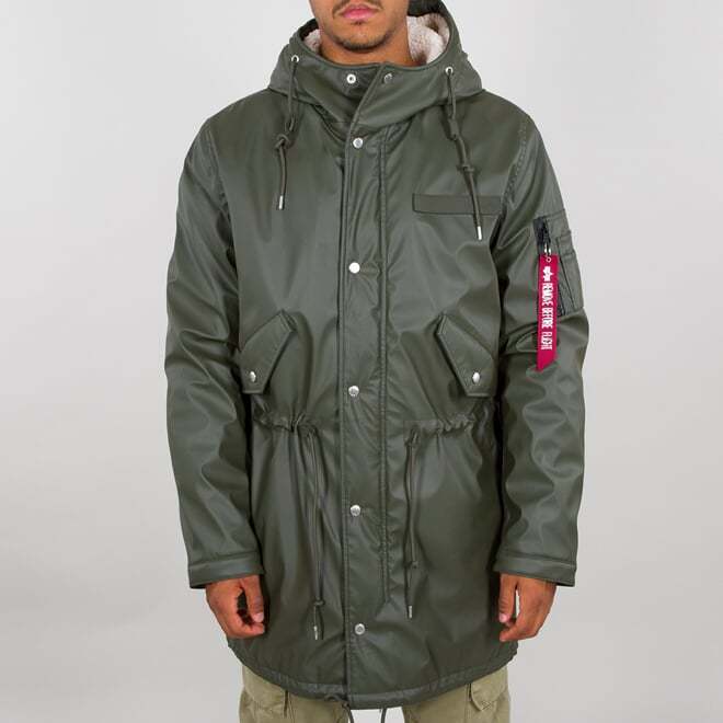 Alpha Industries Bunda Raincoat TL olivová L