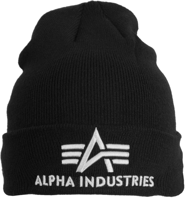 Alpha Industries Čepice 3D Beanie černá | bílá
