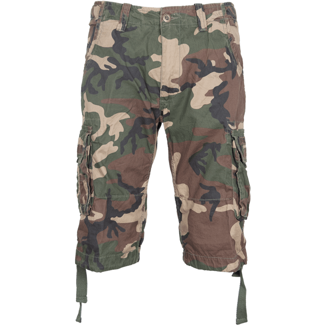 Alpha Industries Kalhoty krátké JET SHORT woodland 33