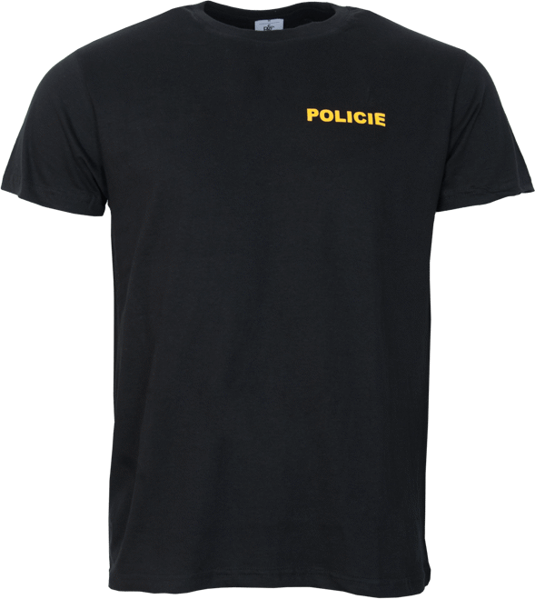 Tričko POLICIE černé 3XL