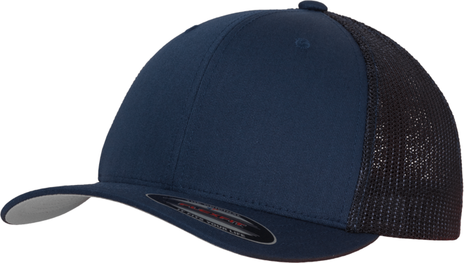 Brandit Čepice Baseball Cap Flexfit Mesh Trucker modrá tmavě (navy) L/XL