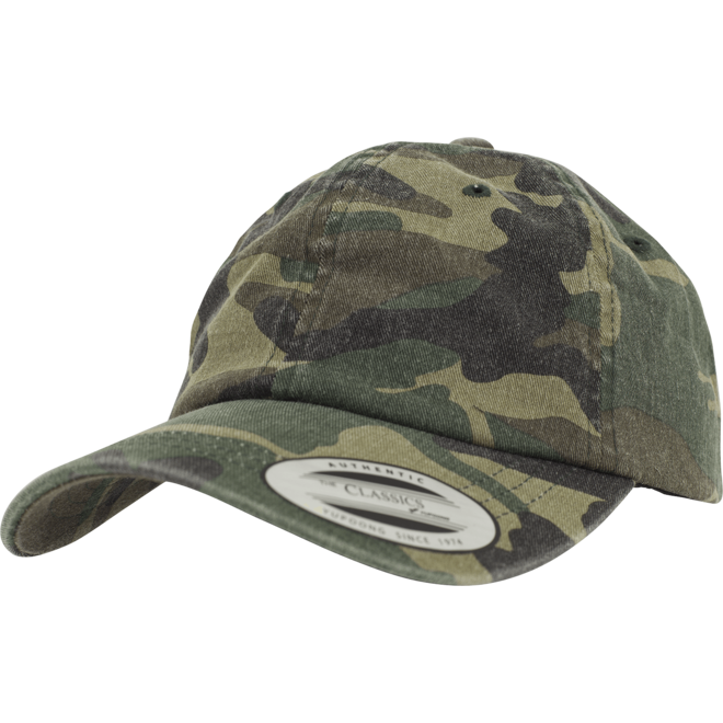 Brandit Čepice Baseball Cap Low Profile Camo Washed woodland