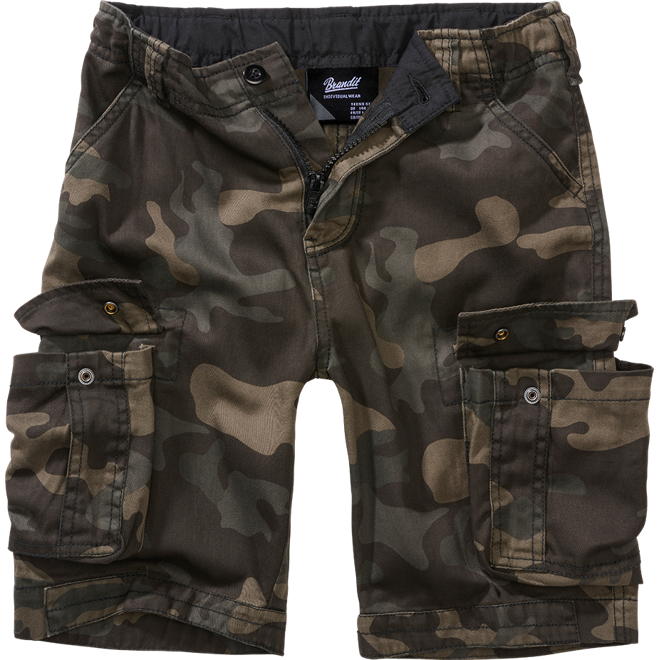 Brandit Kalhoty krátké dětské Kids Urban Legend Shorts darkcamo 170/176