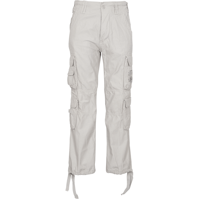 Brandit Kalhoty Pure Vintage Trouser bílé oprané XL
