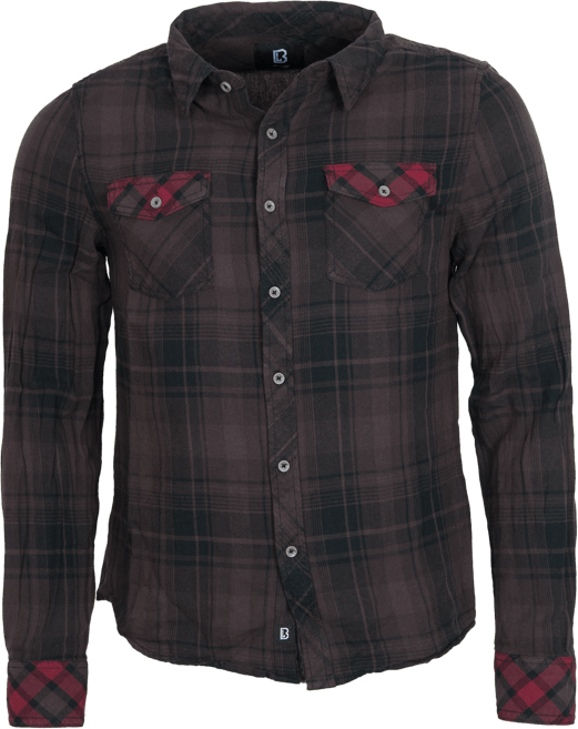 Brandit Košile Check Shirt Duncan 1/1 hnědá | černá XL