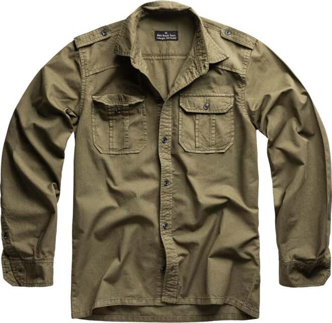 Košile M65 Basic Shirt 1/1 olivová XL