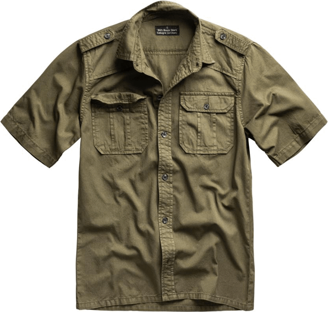 Košile M65 Basic Shirt 1/2 olivová L