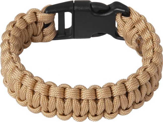 Náramek Paracord KOBRA okrová XL