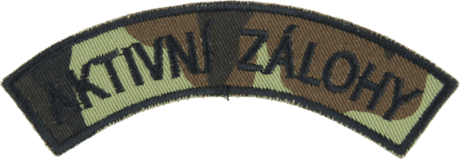 Nášivka: AKTIVNÍ ZÁLOHY [bsz] vz. 95 zelený