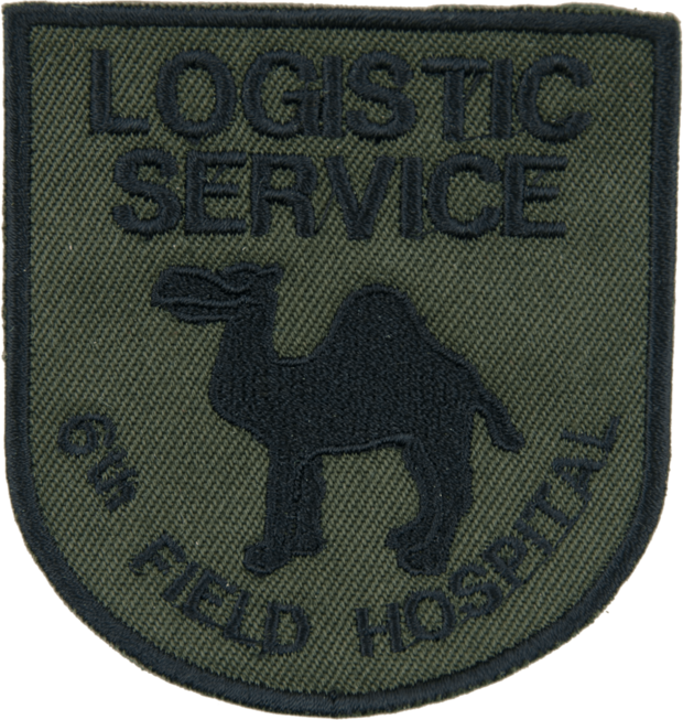 Nášivka: LOGISTIC SERVICE 6th F.H. olivová | černá