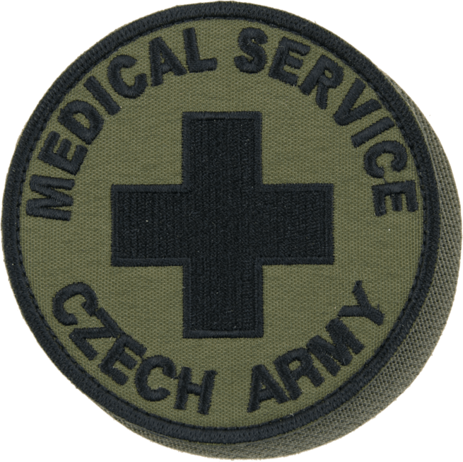 Nášivka: MEDICAL SERVICE [ssz] olivová | černá