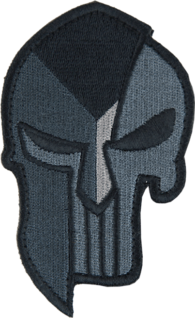 Nášivka: PUNISHER Spartan [ssz] antracitová | černá