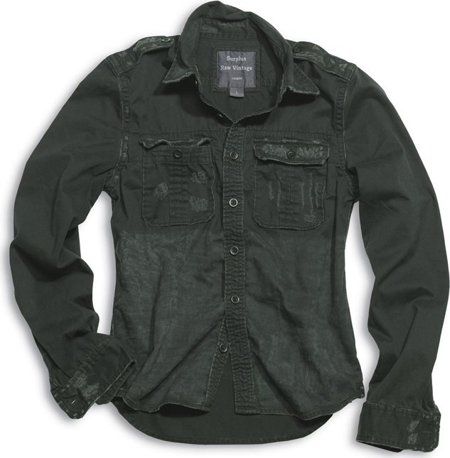 Surplus Košile Raw Vintage Shirt 1/1 černá M
