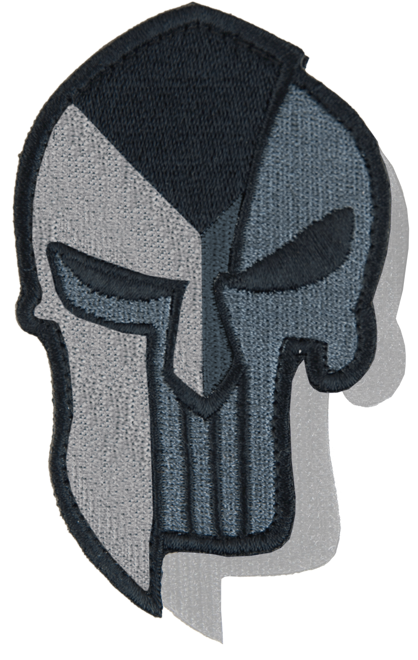 Nášivka: PUNISHER Spartan [ssz] antracitová | černá