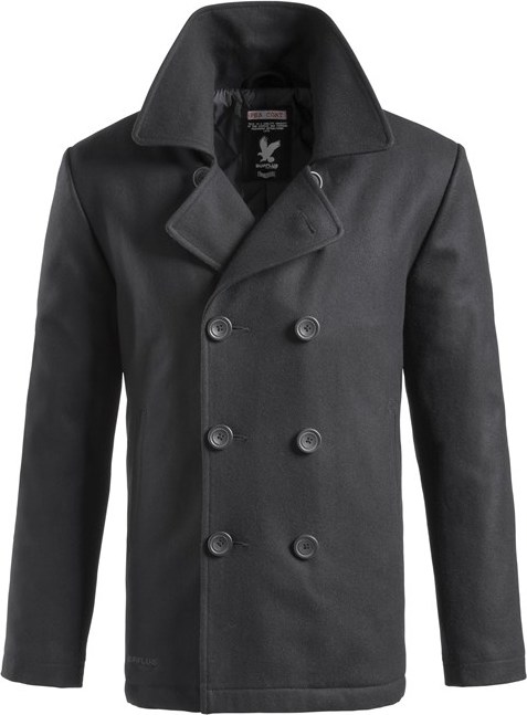 Surplus Kabát Pea Coat černý XXL